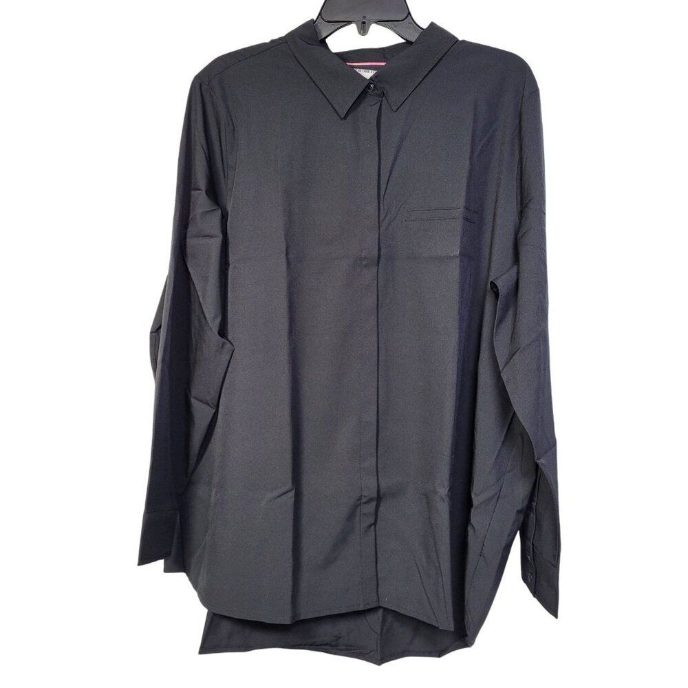 Modern Ambition Women's Delightfully Technical Travel Shirt Black Size XX-Large